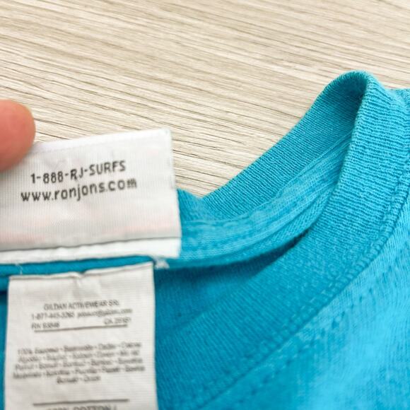 Vintage Ron Jon Surf Shop One of a Kind Beach T-Shirt Men's Size Medium Blue - Picture 6 of 8